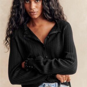 Sézane LOUIS Cardigan in Black (size L)